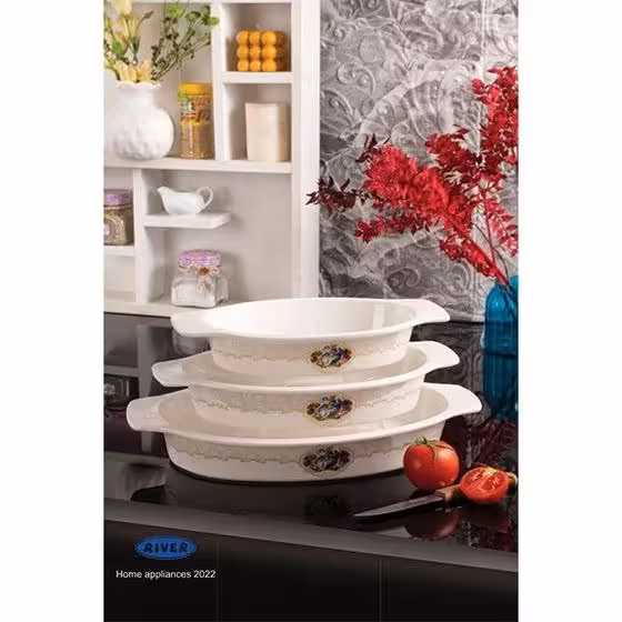 تابه بیضی بزرگ اسکارلت Contess ریور کد 2433-42-8659