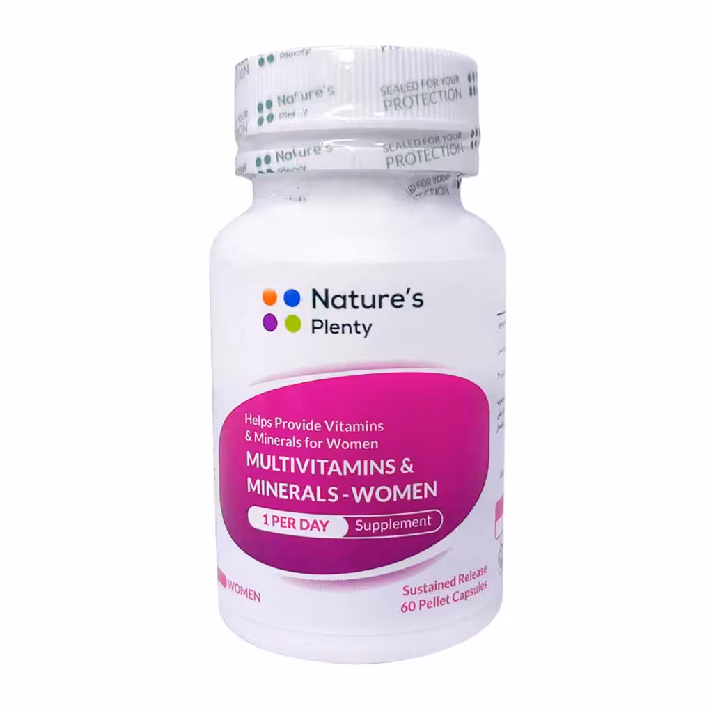کپسول مولتی ویتامین و مینرال بانوان60 عدد نیچرز پلنتی Natures Plenty