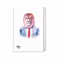 دفتر100برگ وزیری سیمی فانتزی الیپون کد239کارتن36عددی