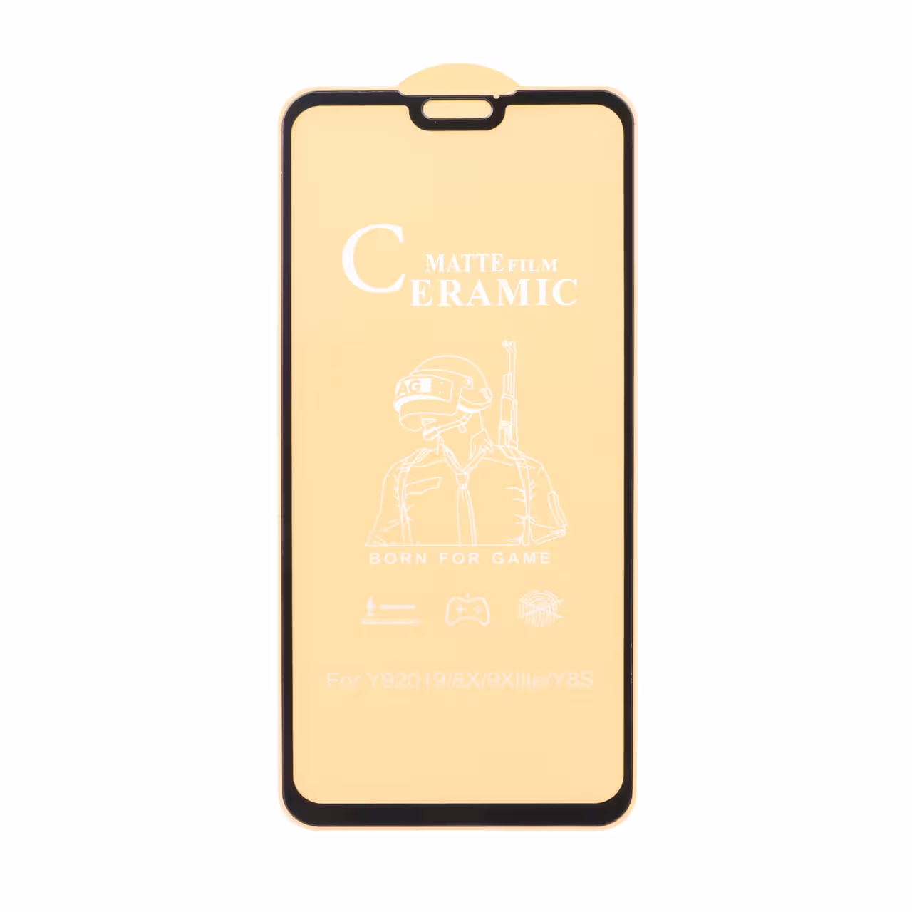 محافظ صفحه نمایش سرامیکی مات Huawei Y9 2019 / Honor 8X - Full Cover - مشکی (بدون پک)