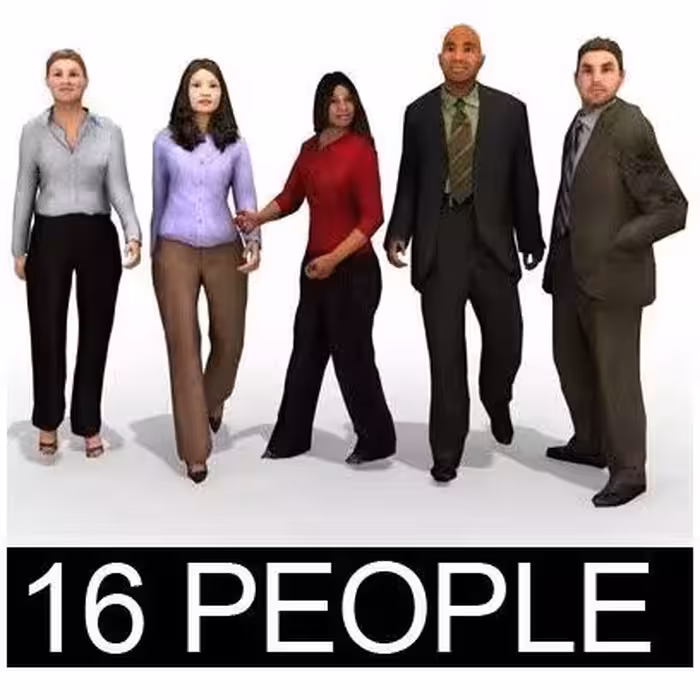 نرم افزار ویندوز Archvision RPC &#8211; 2.5D Moving Travel People Vol 1