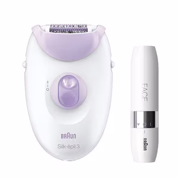 اپیلاتور براون مدل Hello Face به همراه ماشین اصلاح موی صورت بانوان براون مدل 01 | کالا مکس