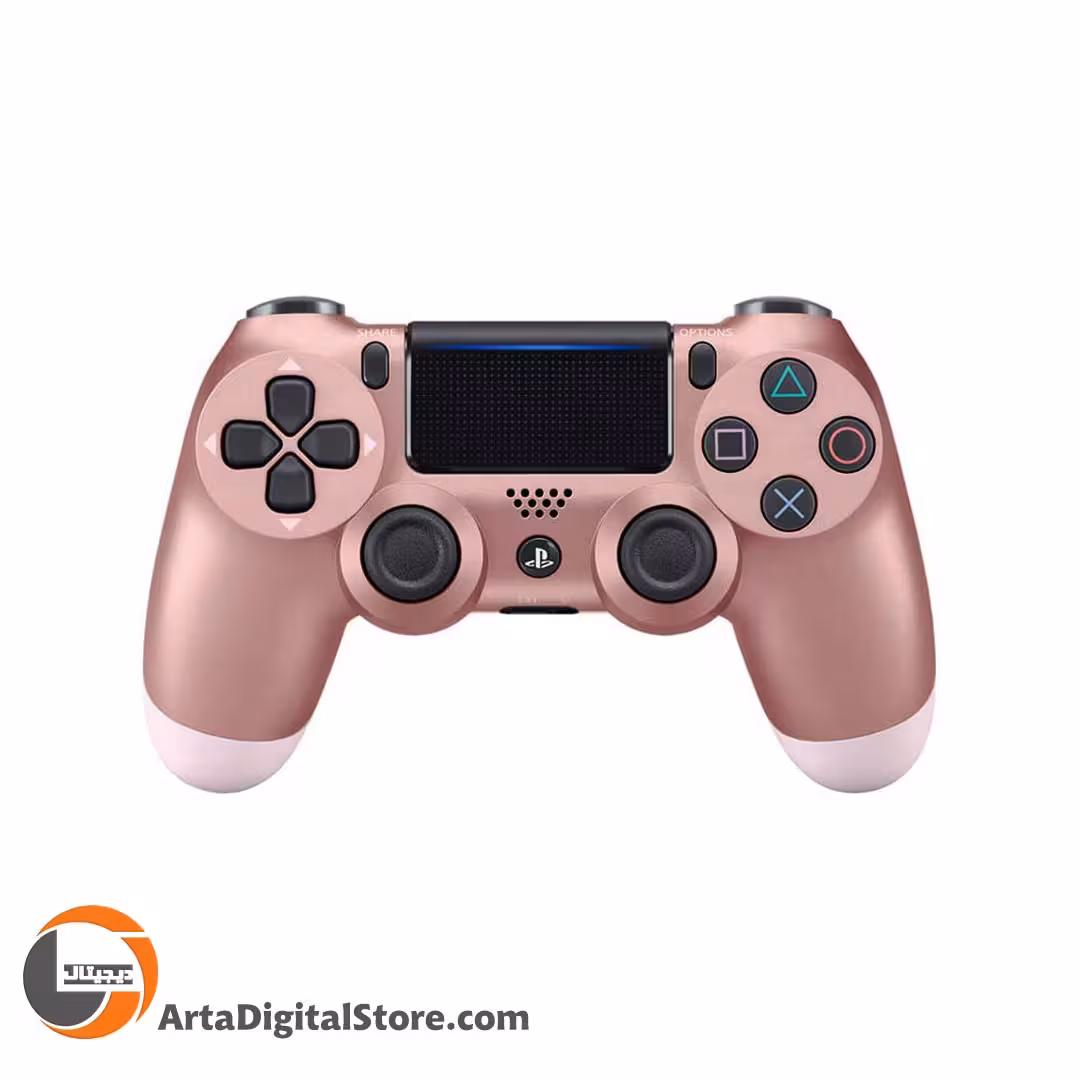 دسته بازی بی سیم PlayStation 4 DualShock JoyStick High Copy Rose Gold