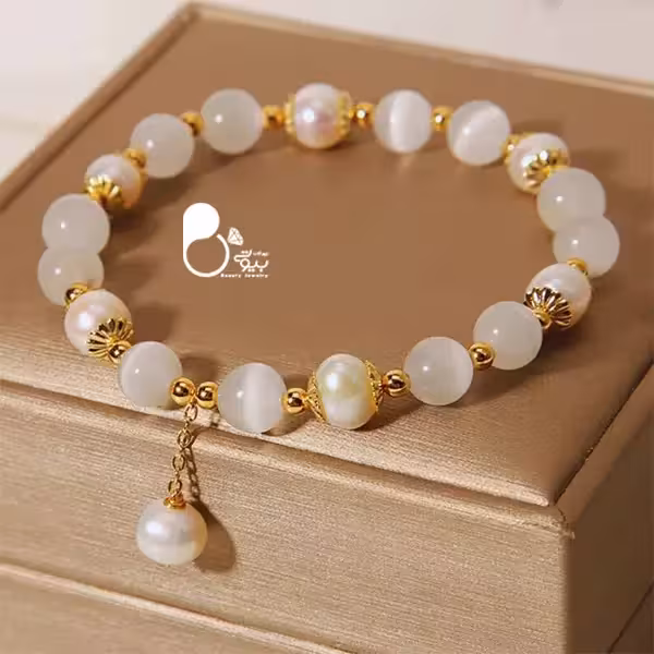 دستبند سنگ و مروارید