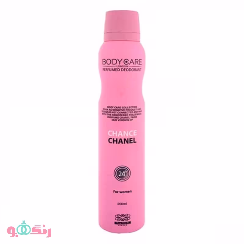 اسپری خوشبو کننده بدن زنانه بادی کر | Body care مدل چنس چنل 200 میلی لیتر