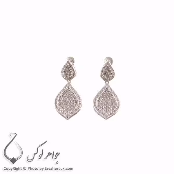 گوشواره نقره زنانه مدل ریجینا _ کد : 100257