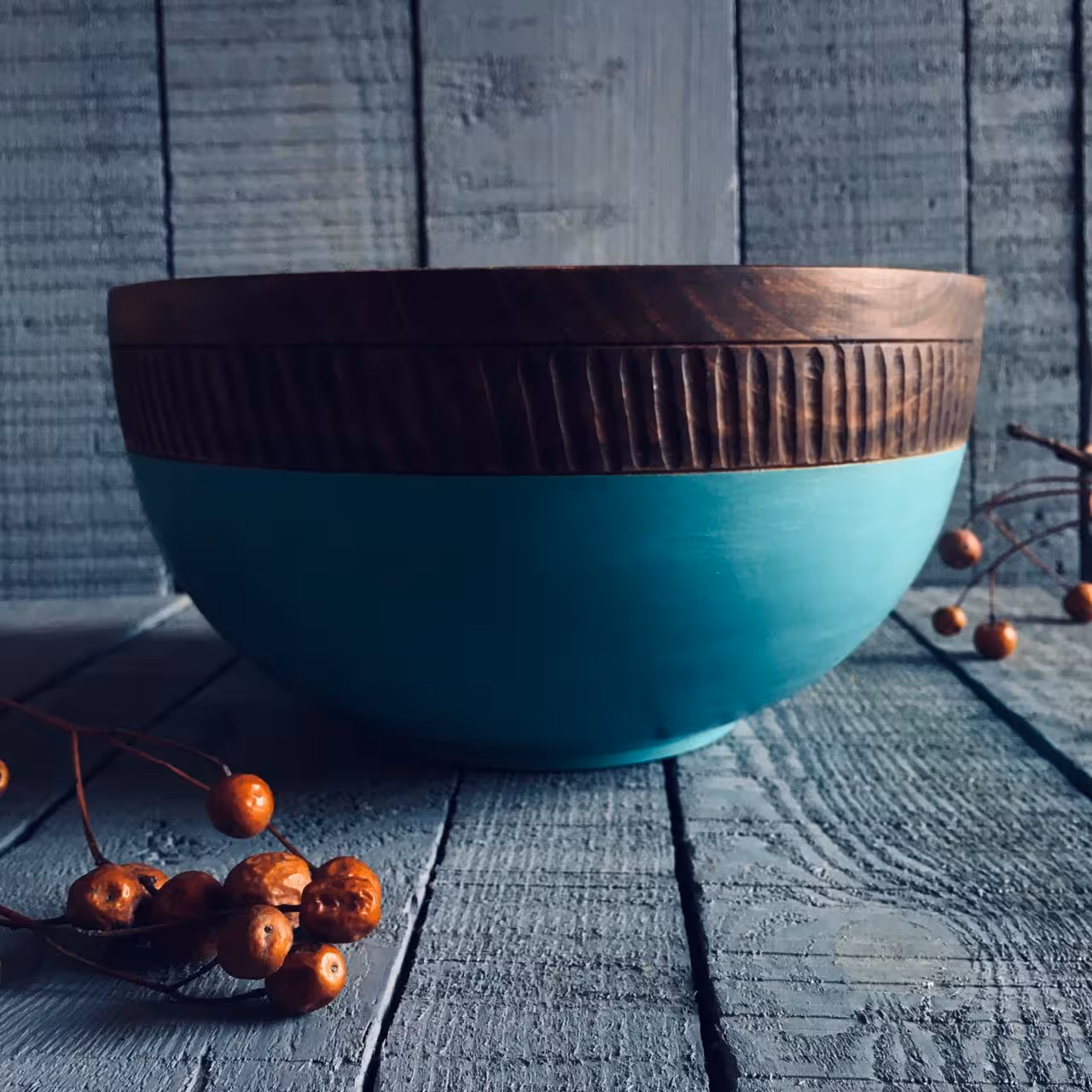 کاسه چوبی رنگی کد 289