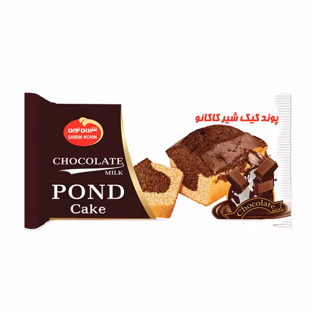 کیک شیر و کاکائو پوند شیرین نوین 190 گرمی