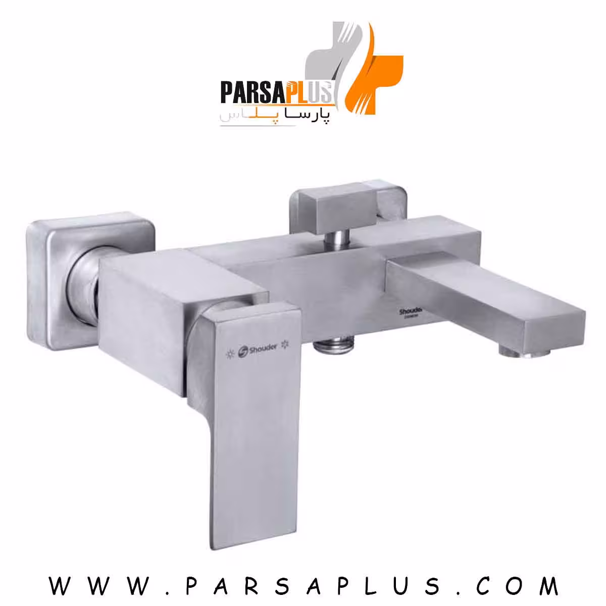 شیر حمام شودر مدل اروپا کروم مات