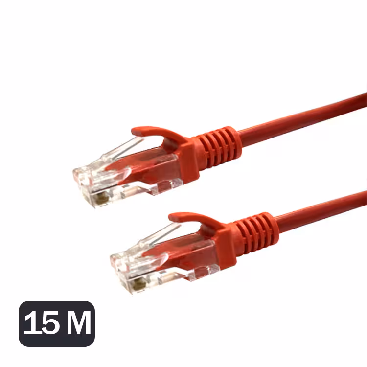 کابل شبکه 15متری DETEX مدل CAT5قرمز