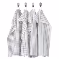 ???? ???? ?? ???????? 4 ???? ????? RINNIG Tea towel, white/dark grey/patterned