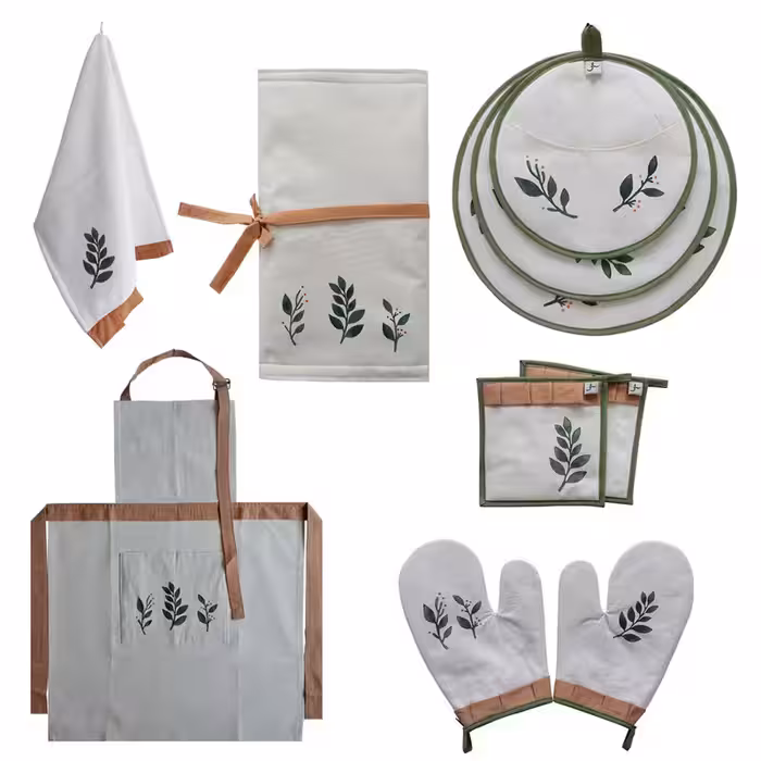 سرویس آشپرخانه 10 تکه مدل زیتونی | کالا مکس