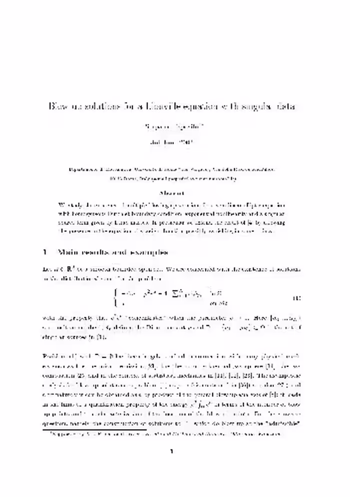 خرید و دانلود نسخه کامل کتاب Blow up solutions for a Liouville equation with singular data