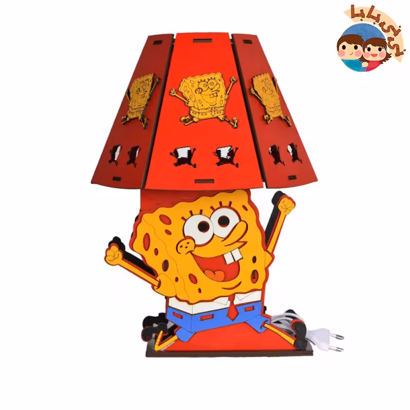 آباژور اتاق کودک طرح باب اسفنجی