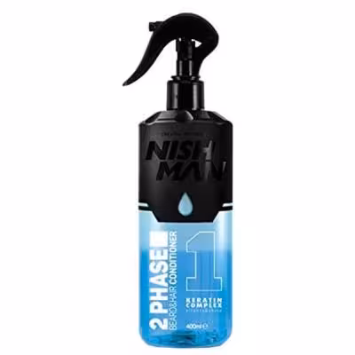 اسپری دو فاز مو نیش من NISH MAN مدل Keratin حجم 400 میلی لیتر