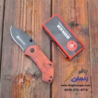 چاقو بوکر مشکی | جنس اصل مدل تاشو ضامن از داخل