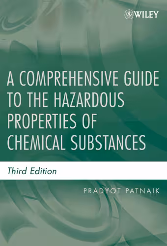 خرید و دانلود نسخه کامل کتاب A comprehensive guide to the hazardous properties of chemical substances