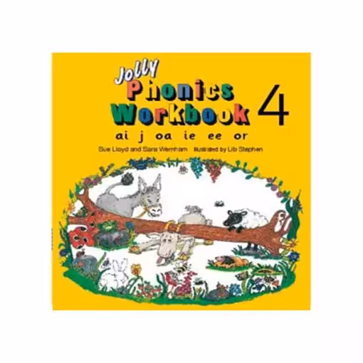 جولی فونیکس ورک بوک 4 | کتاب انگلیسی Jolly Phonics workbook 4