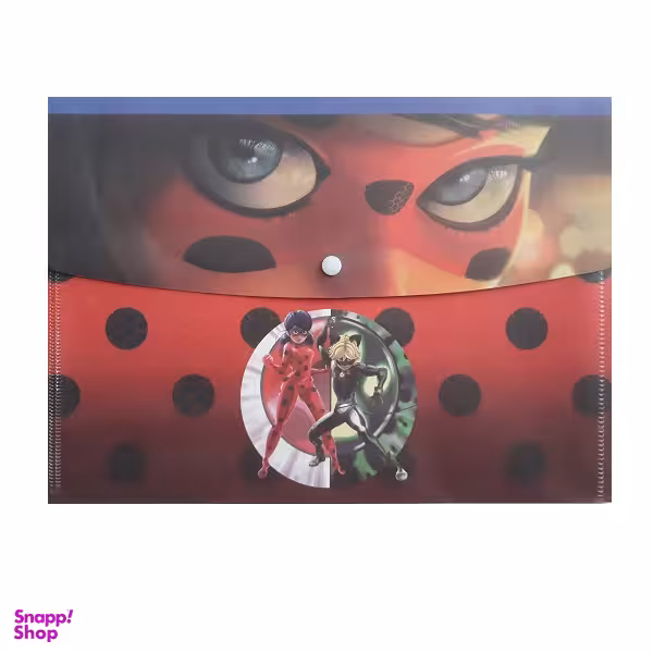 پوشه دکمه دار A4 شمیز طرح دختر کفشدوزکی