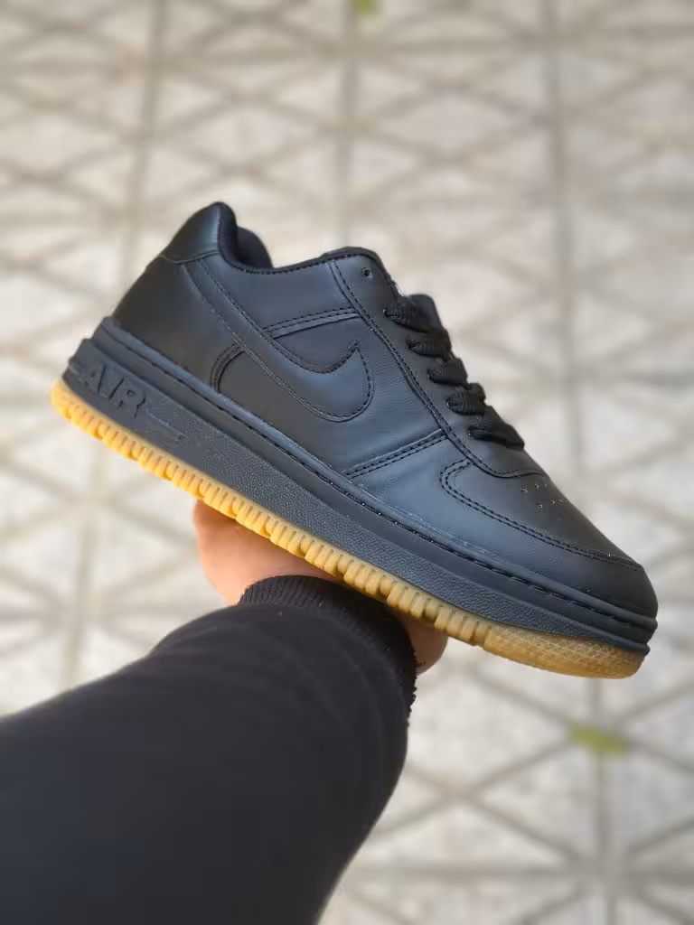 کتونی نایک ایر فورس زیره عطری مشکی کاراملی ( 577 )