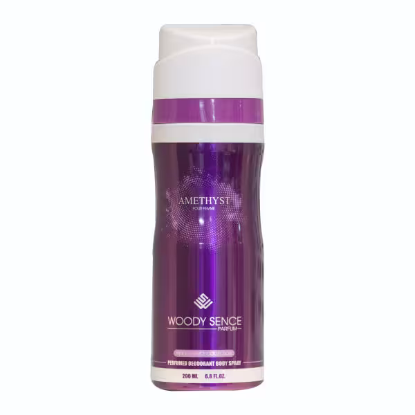 اسپری خوشبو کننده بدن زنانه وودی سنس مدل Amethyst حجم 200 میلی لیتر