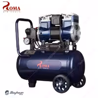 کمپرسور باد 18 لیتری پرایم بدون روغن سایلنت 1300 وات 8 بار برند روما ROMA 2-1180F18