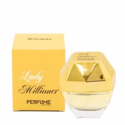 عطر کوچک زنانه پرفیوم فکتوری FACTORY رایحه لیدی میلیون Lady Millioner حجم 33 میلی لیتر