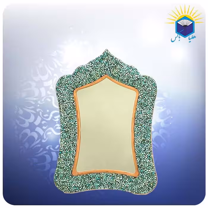 آینه مستطیل مس و فیروزه کوب آقاجانی