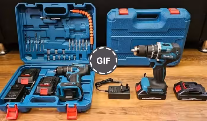 دریل شارژی 36 ولت چکشی براشلس طرح ماکیتا