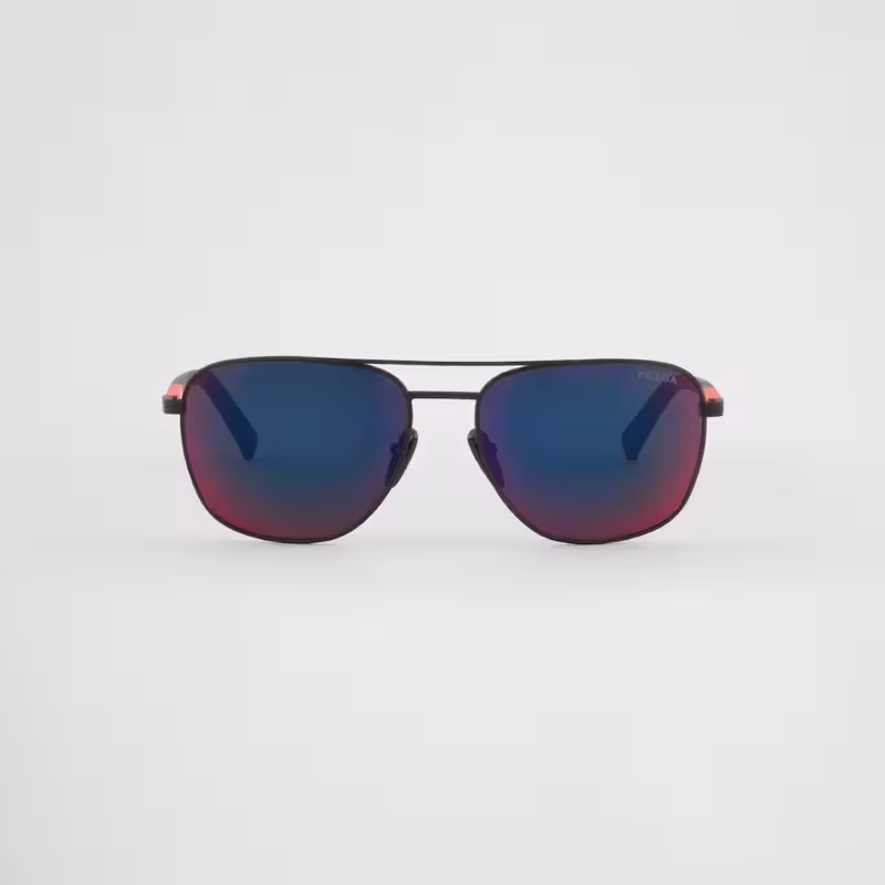 قیمت و خرید عینک آفتابی فریم مشکی با لنز قرمز پرادا مدل SPS54Z_MDG0_FE08F_C_060 اورجینال