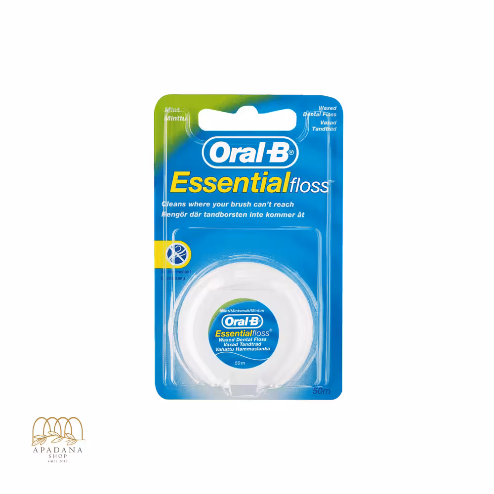 نخ دندان نعنایی اورال بی مدل Essential floss طول 50 متر