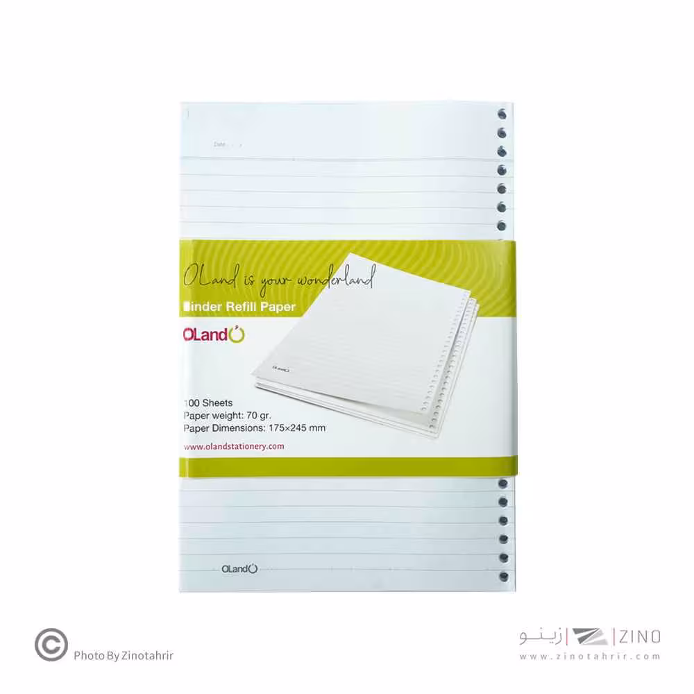 یدک دفترکلاسوری6حلقه100برگ(70گرم) الند کدRF-A5-150