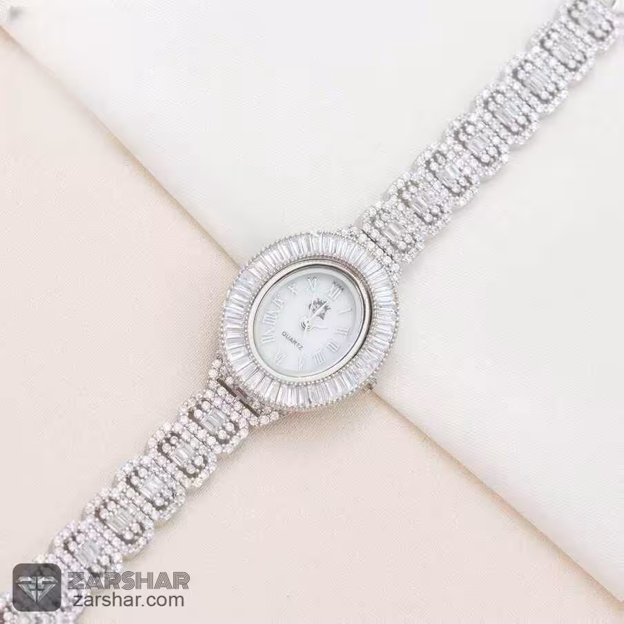 ساعت نقره زنانه طرح امرالدکات مدل پنلوپه