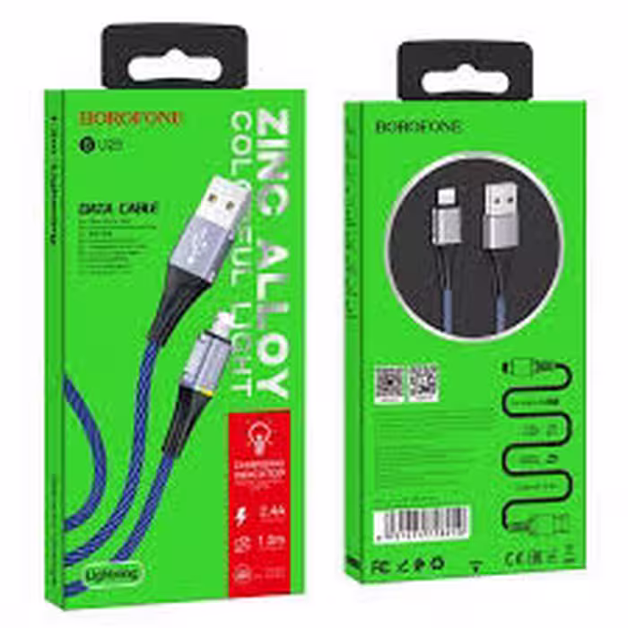 کابل تبدیل USB به لایتنینگ بروفون مدل BU25، طول 1.2 متر
