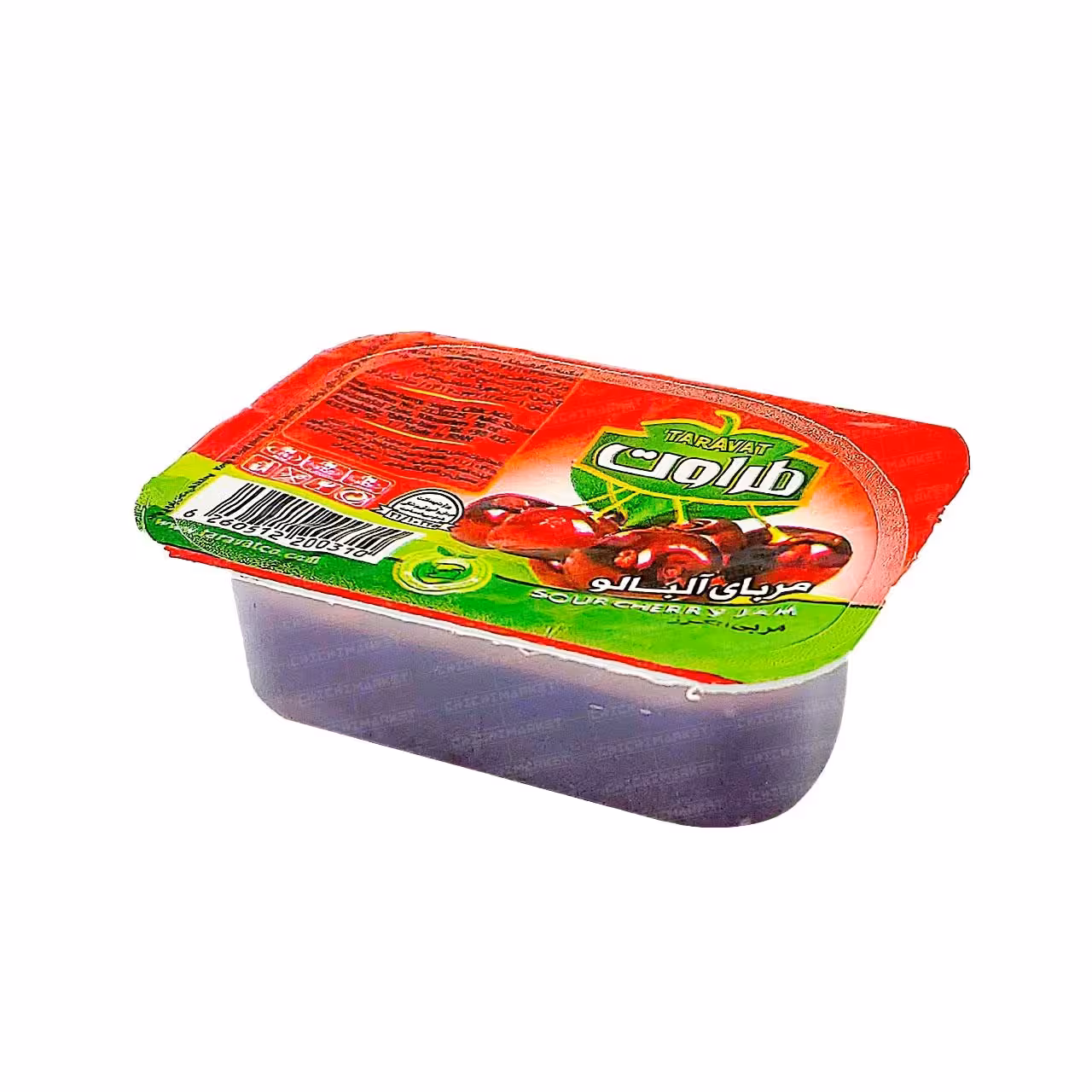 مربای آلبالو تک نفره طراوت 25 گرمی