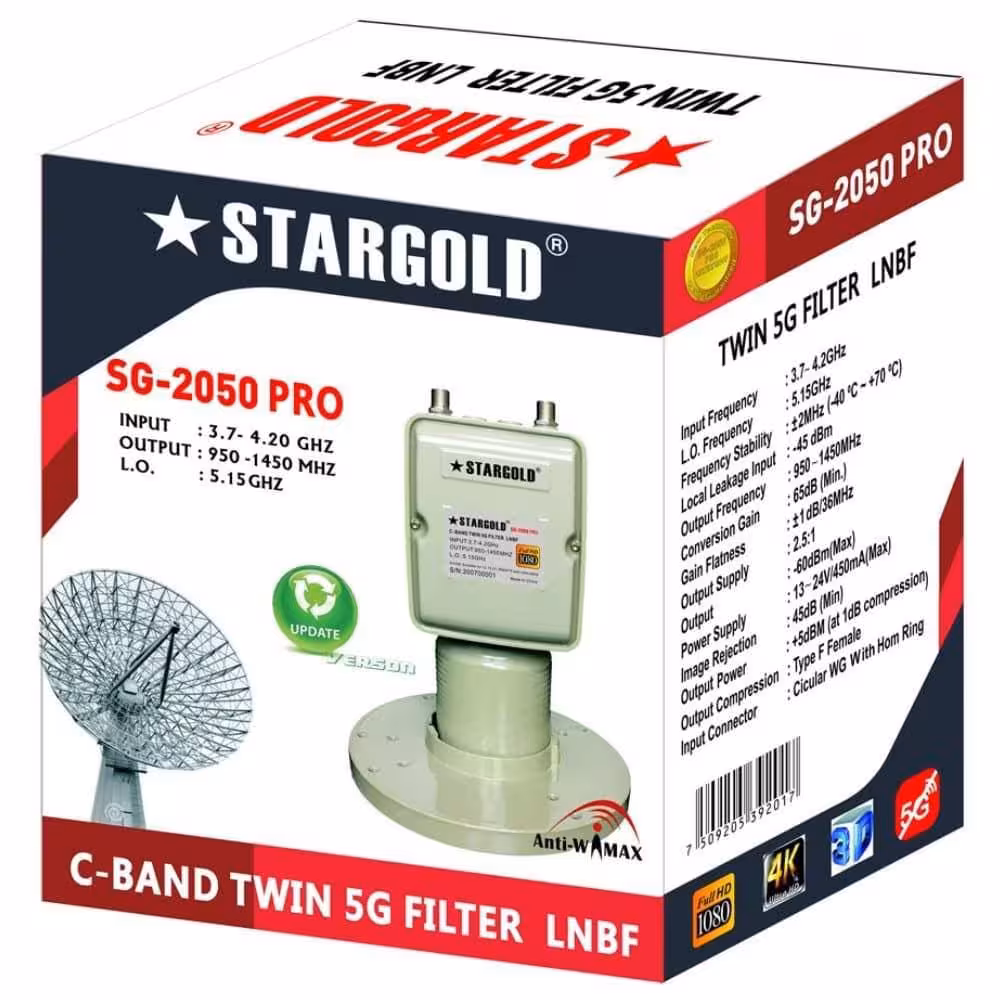 النبی سی باند c band lnb دو سوزن - تکنو تصویر