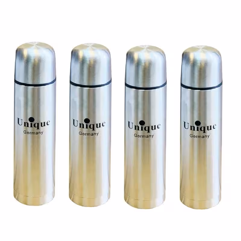 فلاسک یونیک Unique قلمی استیل 1 لیتری 6 عددی OHFL-001