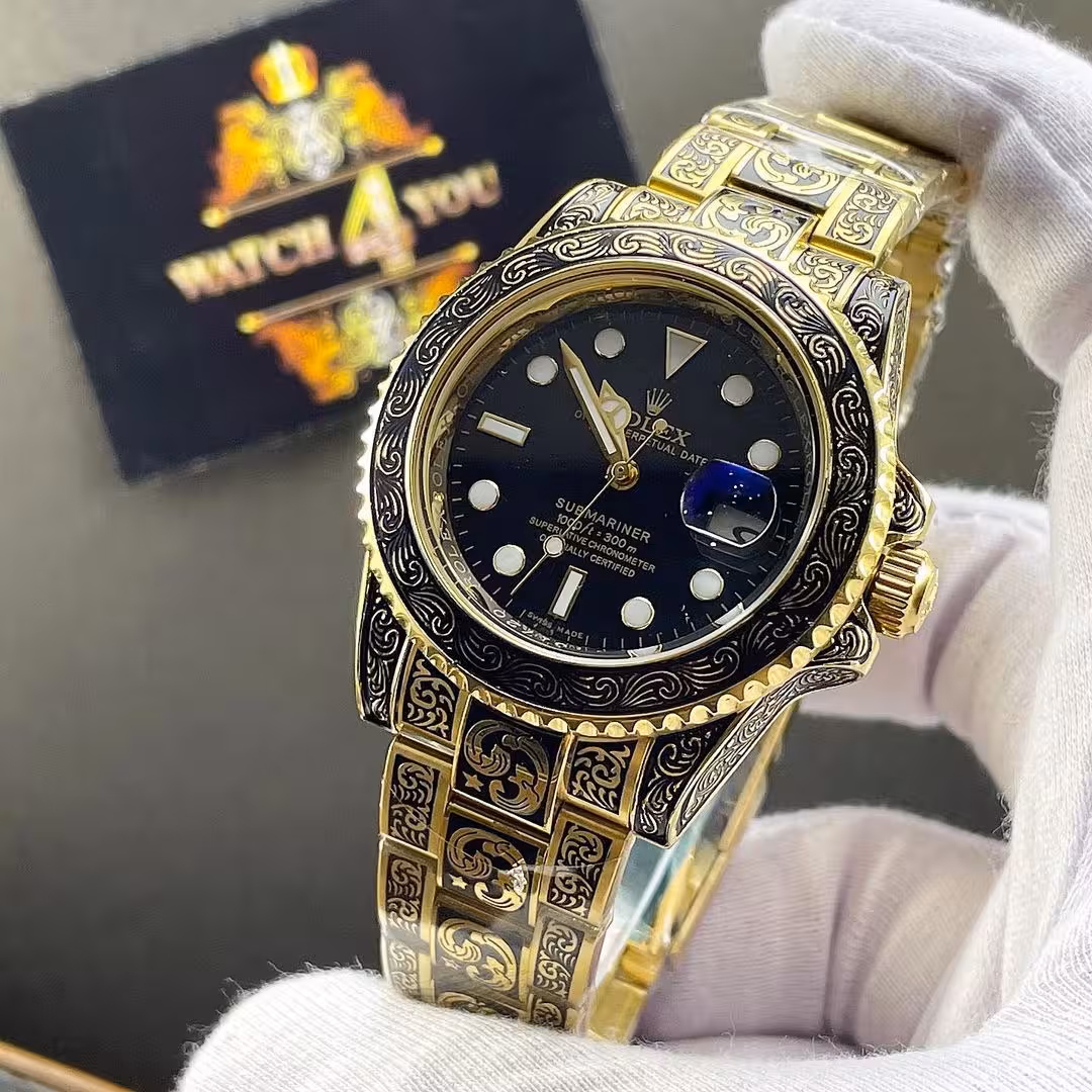 ساعت مردانه حكاكی موتور سوئیس رولکس