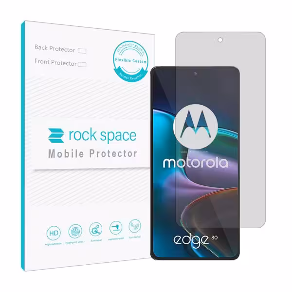 گلس موتورولا Edge 30 مدل نانو هیدروژل شفاف برند راک اسپیس کد S