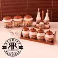 EMBICO ام بی کو پاسماوری درب چوبی 21 پارچه مدل کوزه  4037