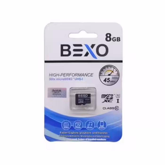 مموری میکرو BEXO Class10 45MB/s 8GB
