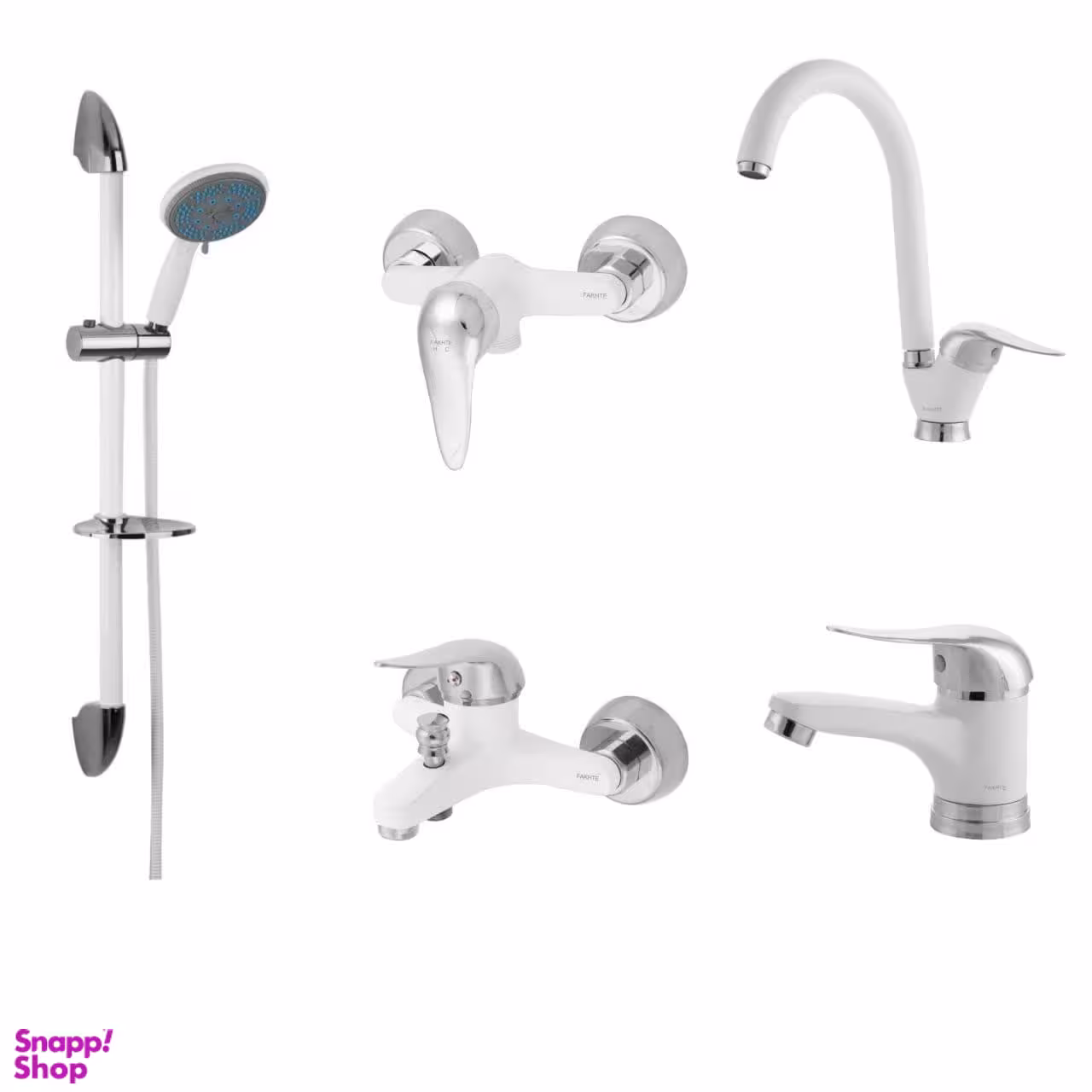 ست شیرآلات فاخته مدل زحل پلاس کد SK مجموعه 5 عددی