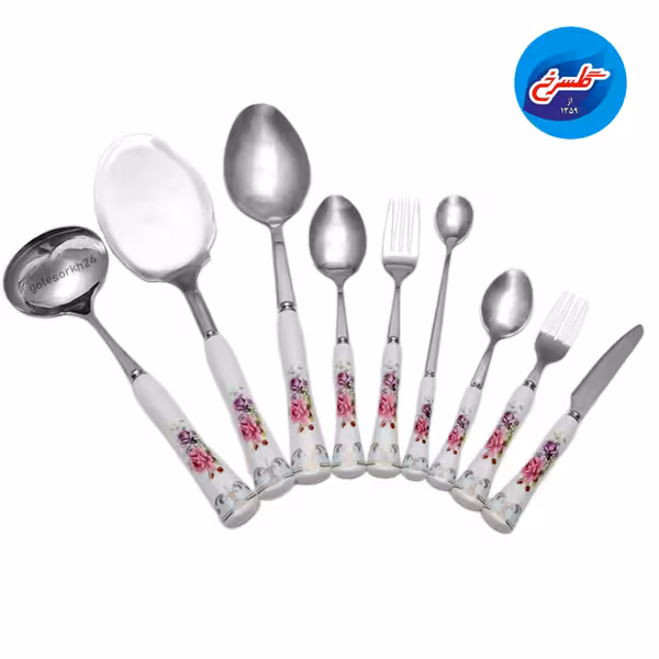 سرویس قاشق چنگال دسته سرامیک 39 پارچه
