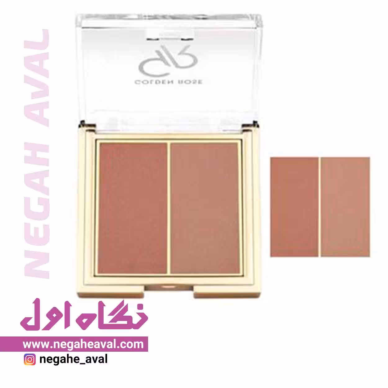 رژگونه 2 عددی Iconic گلدن رز شماره 03