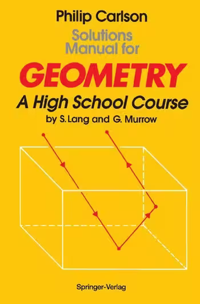 خرید و دانلود نسخه کامل کتاب Solutions Manual for Geometry: A High School Course