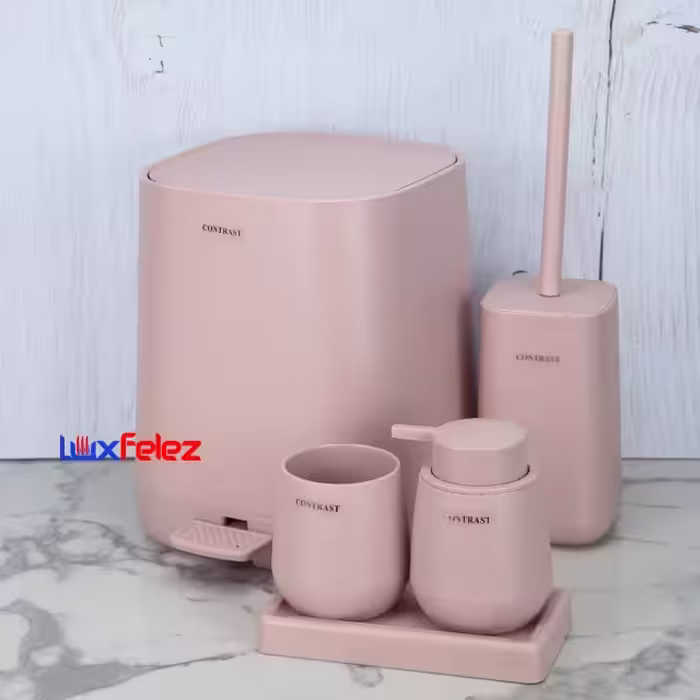 ست سرویس بهداشتی کنتراست مدل پنج تکه