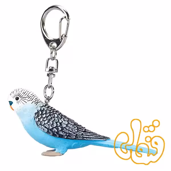 آویز کلید مرغ عشق آبی موجو Budgerigar (Blue) Keychain 387459