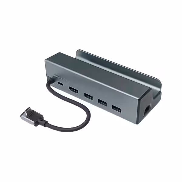 هاب و داک استیشن تایپ سی به HDMI/LAN /3USB3.0/PD