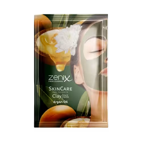 ماسک شاداب کننده خاک رس و روغن آرگان زنیکس Zenix ساشه ای