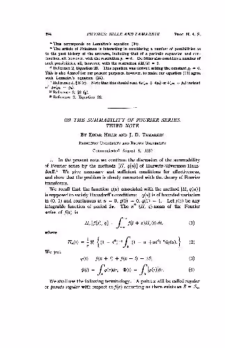 خرید و دانلود نسخه کامل کتاب On the Summability of Fourier Series. Third Note
